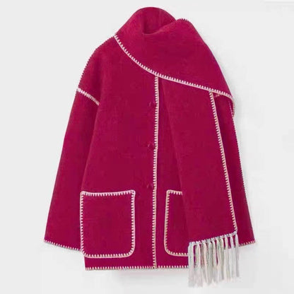 CLARA™ FALL SCARF COAT Astralfinds