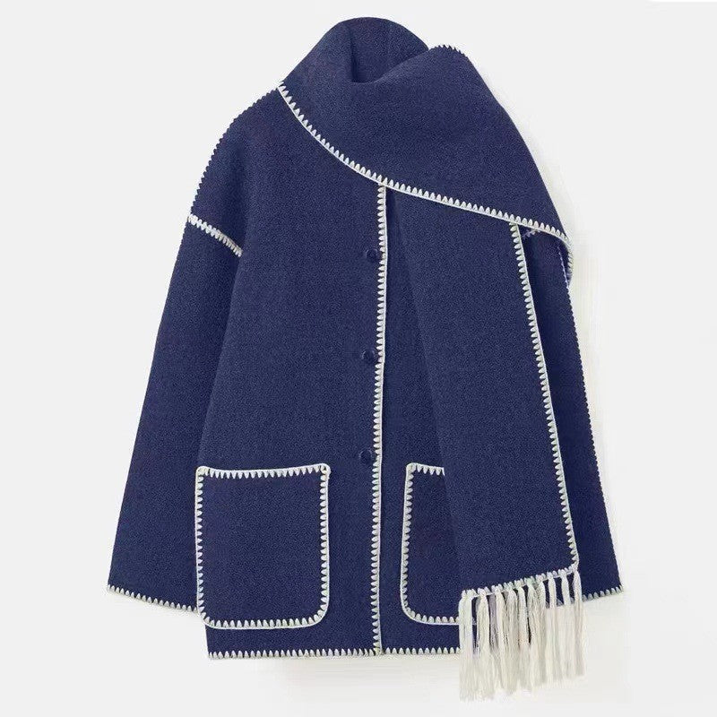 CLARA™ FALL SCARF COAT Astralfinds