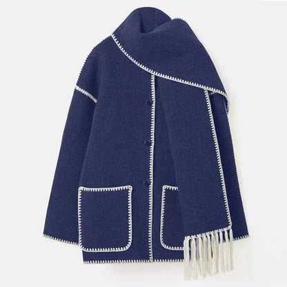 CLARA™ FALL SCARF COAT Astralfinds