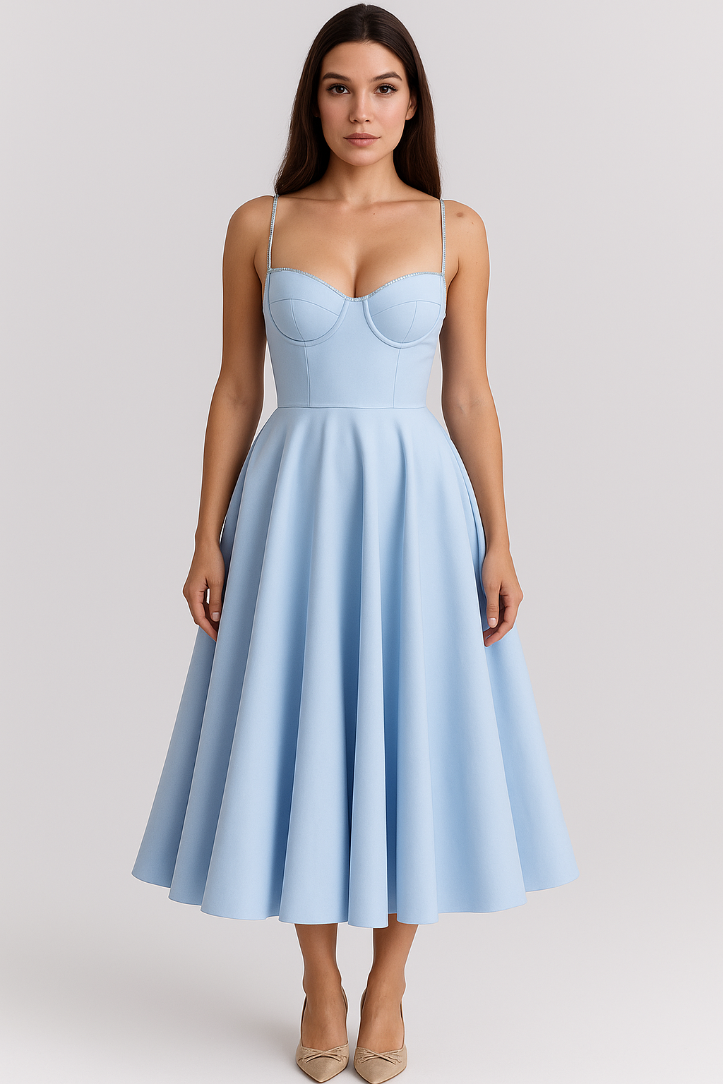 A-line Midi Dress Meracchi London