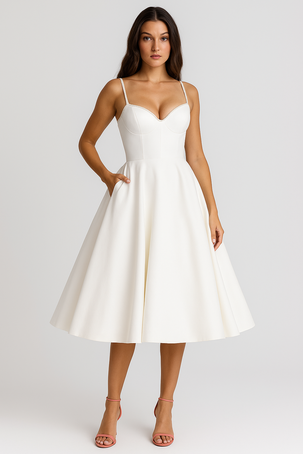 A-line Midi Dress Meracchi London