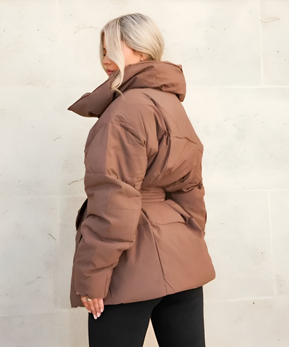 Elena™ | Elegant Lace-Up Quilted Jacket - astralfinds.online
