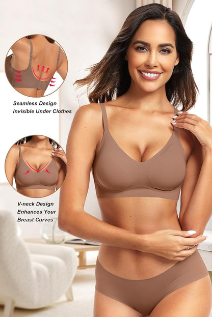 Seamless Bra - No Underwire Push Up