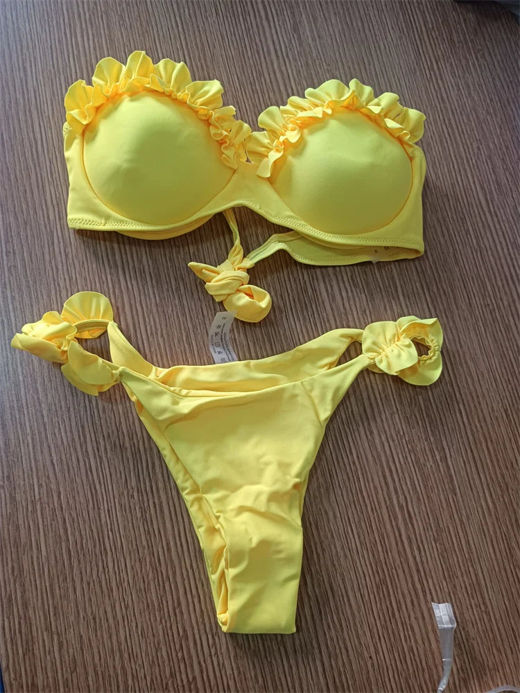 Bandeau 'Sylvie' Print Bikini - astralfinds.online