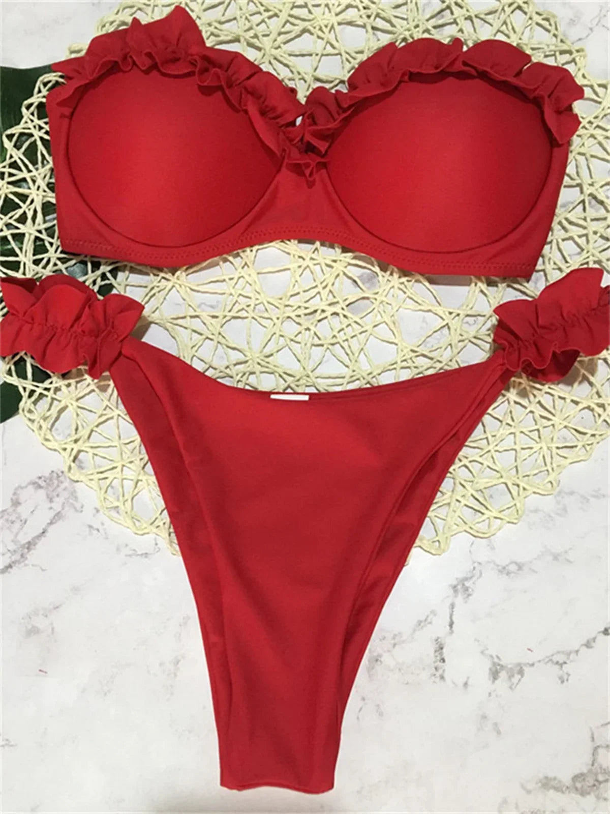 Bandeau 'Sylvie' Print Bikini - astralfinds.online