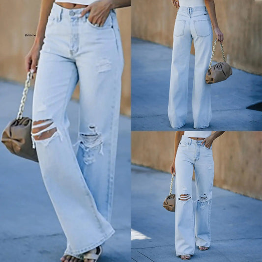 High Waist Loose Comfortable Jeans