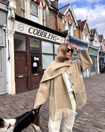 CLARA™ FALL SCARF COAT Astralfinds