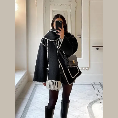 CLARA™ FALL SCARF COAT Astralfinds