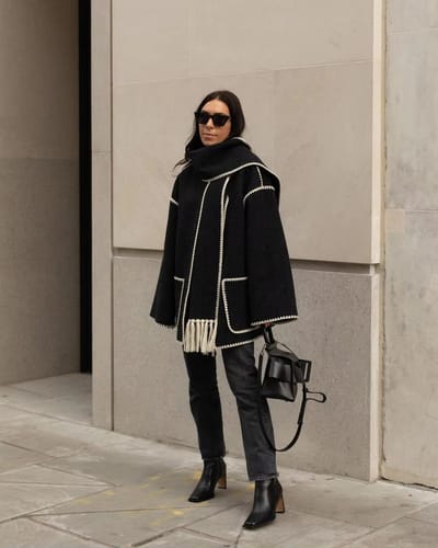 CLARA™ FALL SCARF COAT Astralfinds