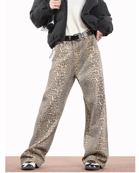 Leopard Print Jeans