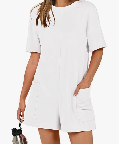 Sharon Oversized Shirt Romper