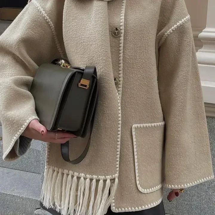 CLARA™ FALL SCARF COAT Astralfinds