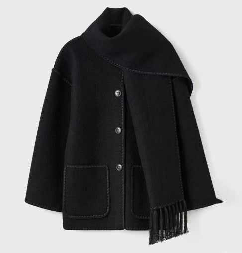 CLARA™ FALL SCARF COAT Astralfinds