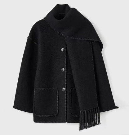 CLARA™ FALL SCARF COAT Astralfinds
