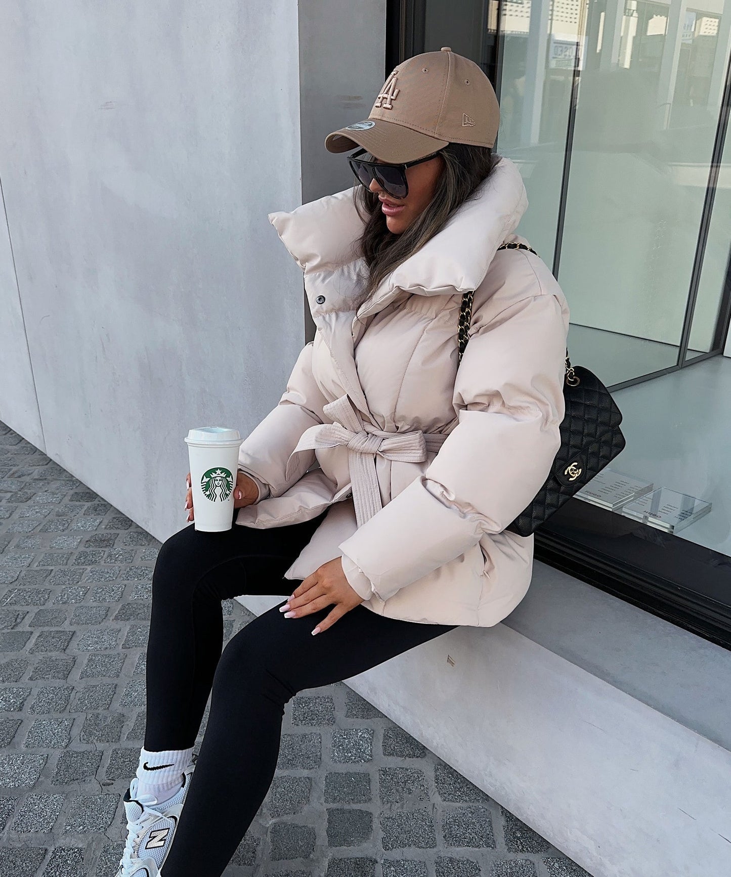 Elena™ | Elegant Lace-Up Quilted Jacket astralfinds