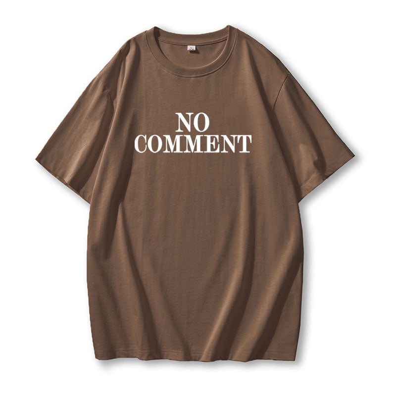 'No Comment' Oversized Tee