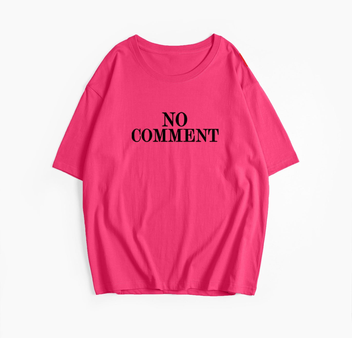 'No Comment' Oversized Tee