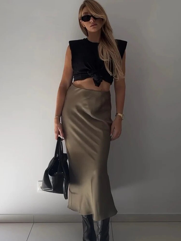 (Premium) Silk Elegant Skirt