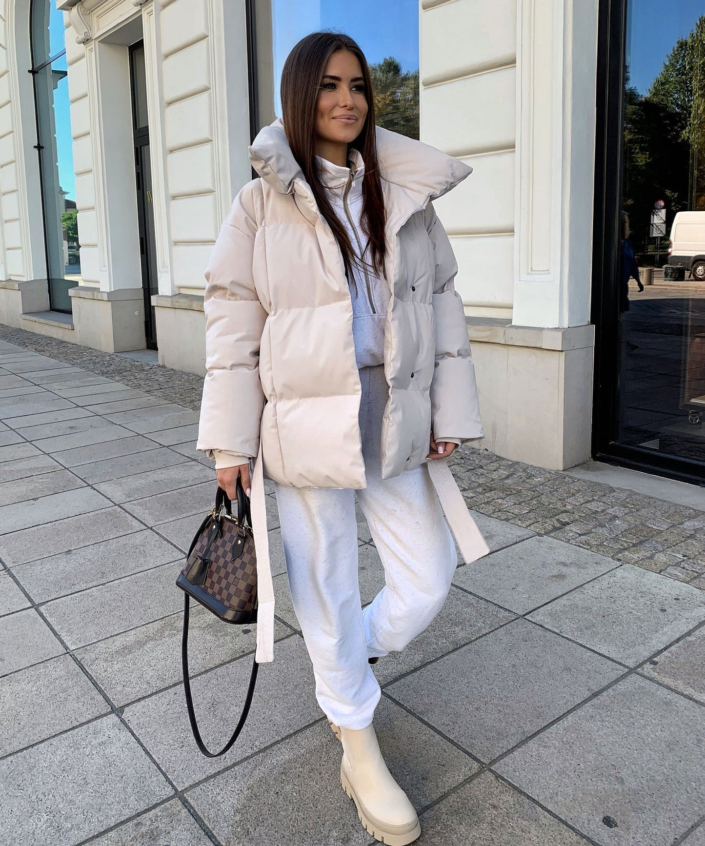 Elena™ | Elegant Lace-Up Quilted Jacket - astralfinds.online