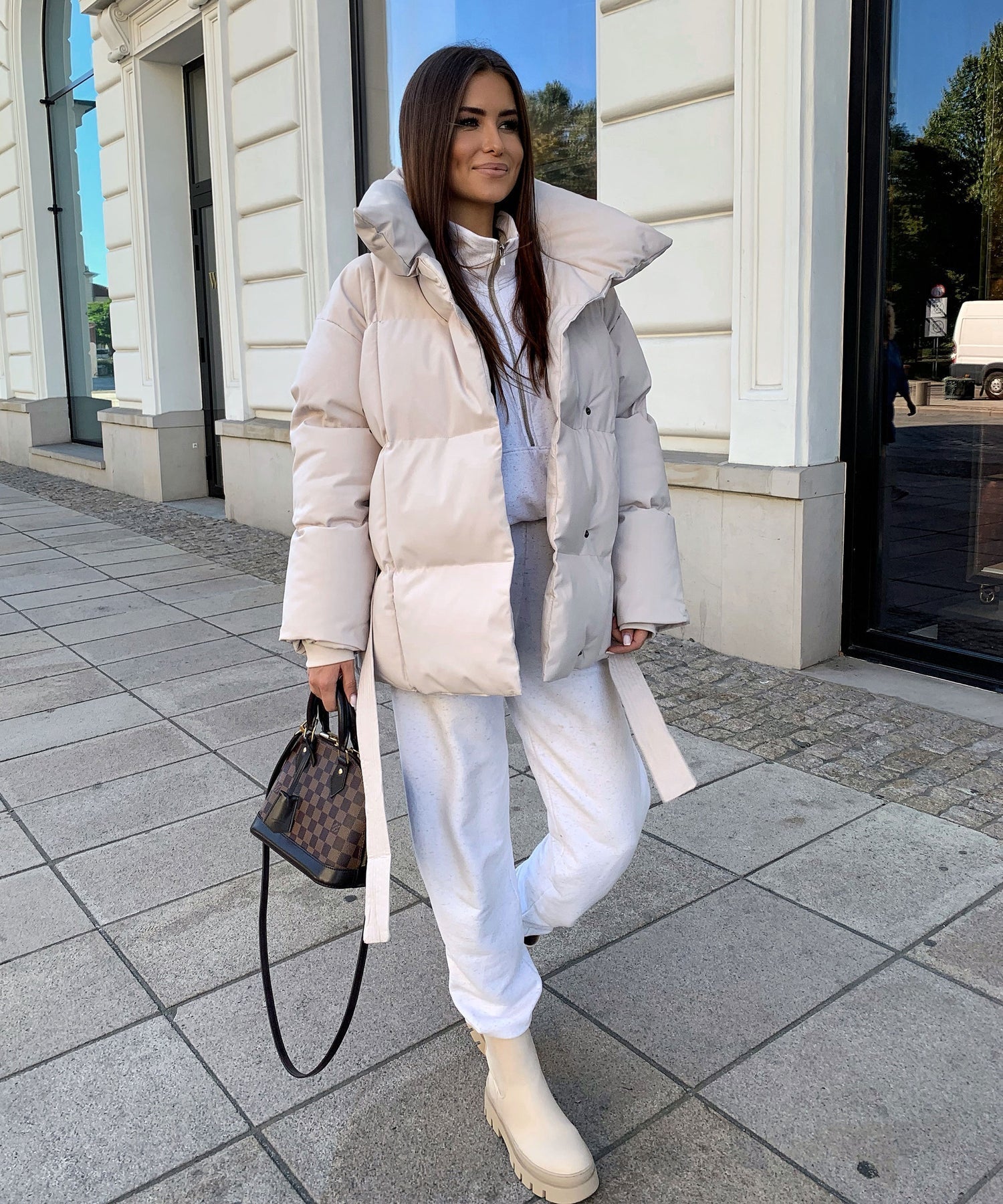 Elena™ | Elegant Lace-Up Quilted Jacket - astralfinds.online