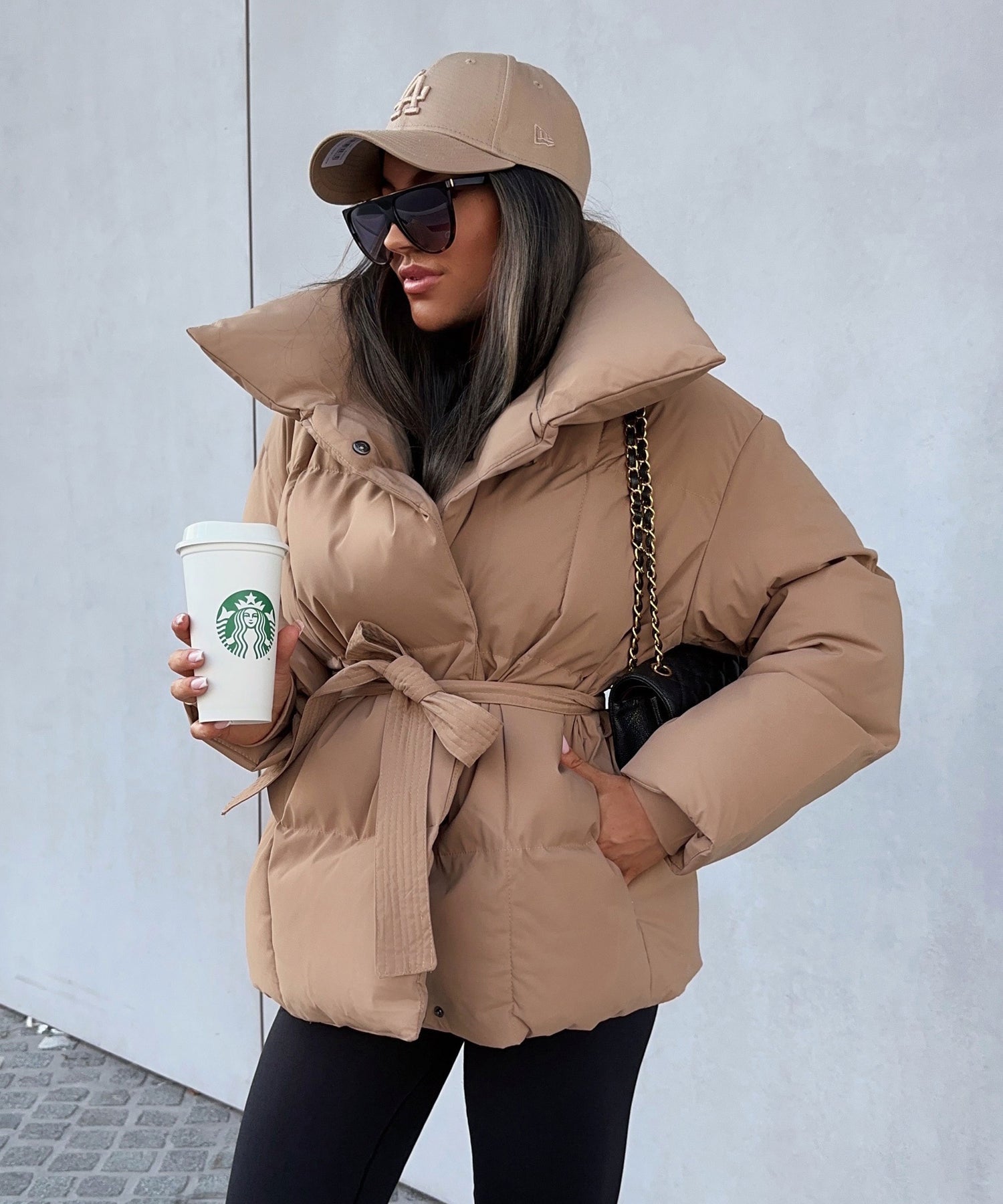 Elena™ | Elegant Lace-Up Quilted Jacket - astralfinds.online